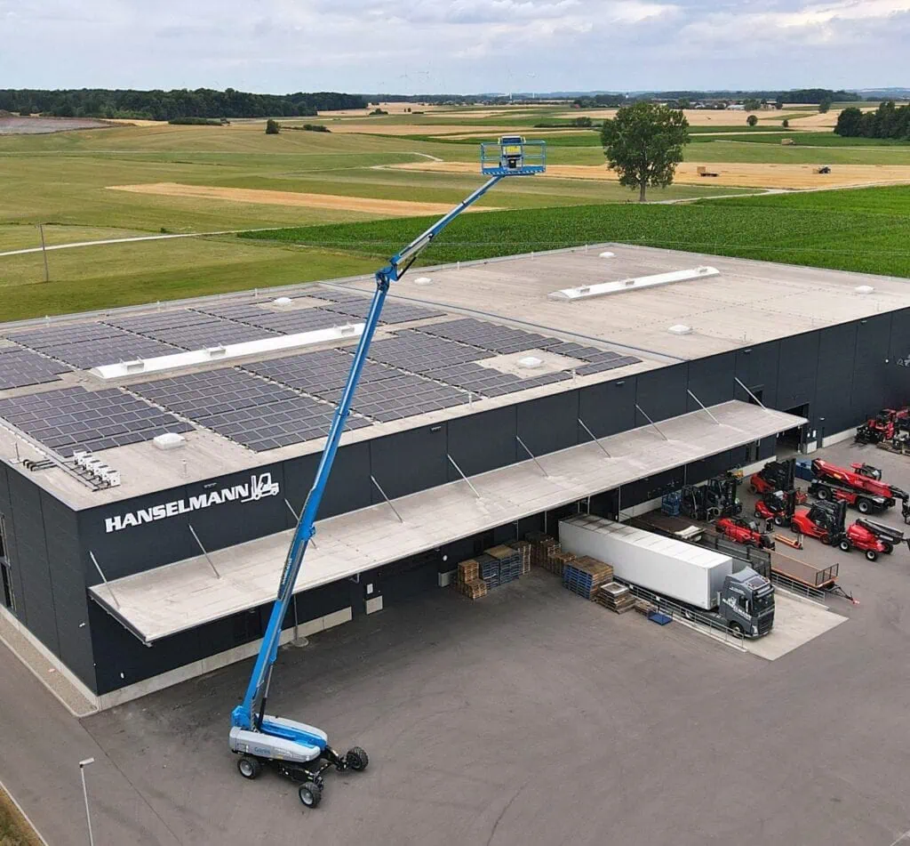 Foto Gelenkteleskopbühnen Hoch arbeitsbühne