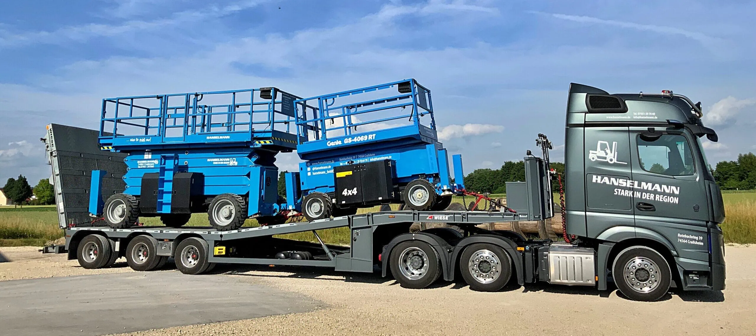 Hanselmann Scherebühne transport gebrauchtene kaufen